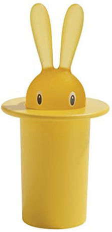 Image de Alessi, Magic Bunny, porte-cure-dents, jaune, Stefano Giovannoni, 1998