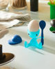 Afbeeldingen van Alessi, Cico, eierdopje met zoutvaatje en lepeltje, blauw, Stefano Giovannoni, 2000