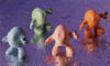 Image de Alessi, boîte cadeau Otto, Rondo et Sden, vert pâle et orange, Stefano Pirovano, 1998