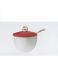 Afbeeldingen van Guzzini, suikerpot met lepeltje Feeling, wit en rood, door Queensberry Hunt Levien