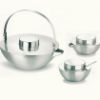 Image de Blomus, Asia, sucrier et pot à lait, acier inoxydable brossé, Stotz-design