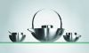 Image de Blomus, Asia, sucrier et pot à lait, acier inoxydable brossé, Stotz-design