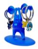 Afbeeldingen van Koziol, Dimitri gewicht houder, blauw, Seventh Sense