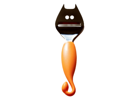 Image de SKS Design, Cheese Devil trancheuse à fromage, acier et résine orange, J. Hansen et F. Person